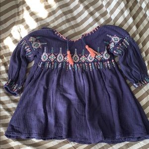 Gauzy linen little girls boho dress!